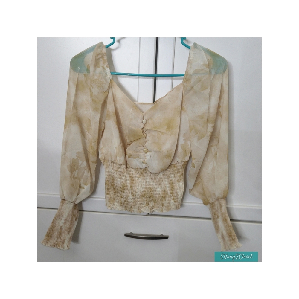 Leafy Print Top